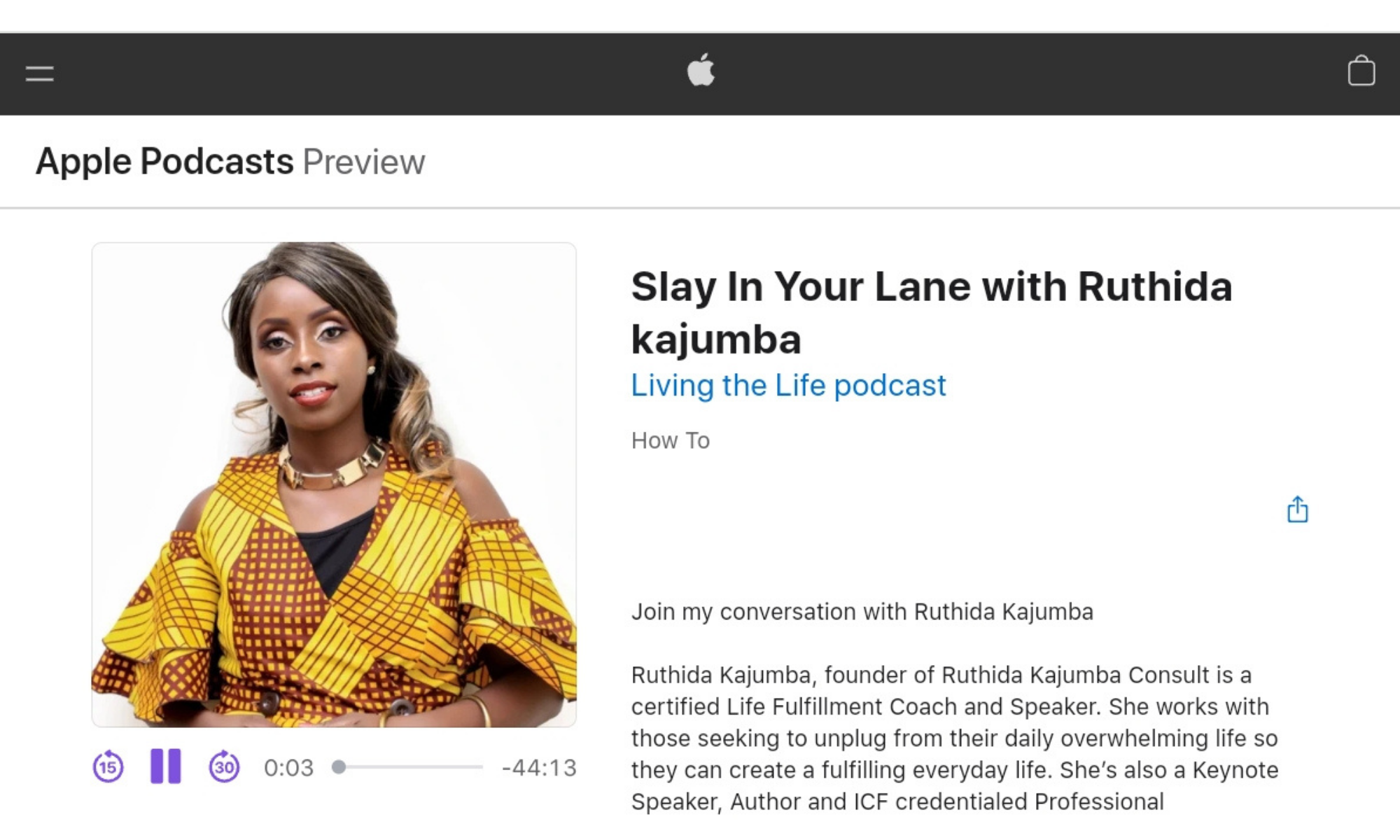 Apple Podcasts Slay In Your Lane WIth Ruthida Kajumba Life Fulfillment Coach